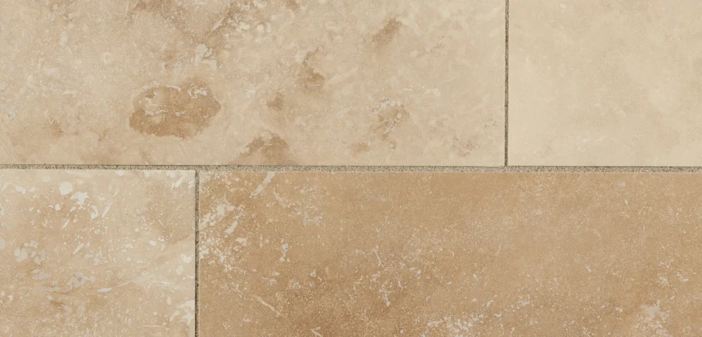 Travertine tile finishes are available in a variety of styles.