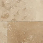 Travertine tile finishes are available in a variety of styles.